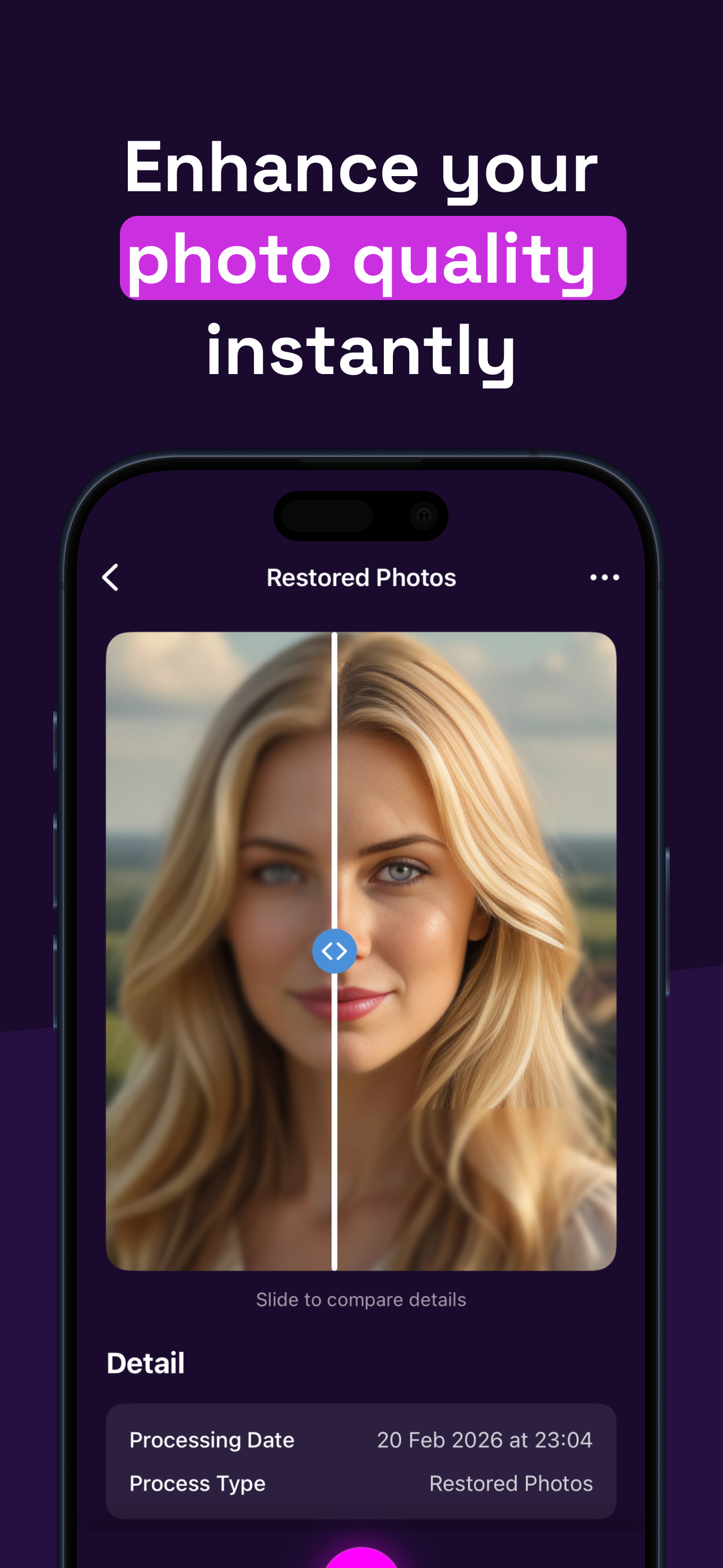 Restore Photos AI - Blurry Face Details